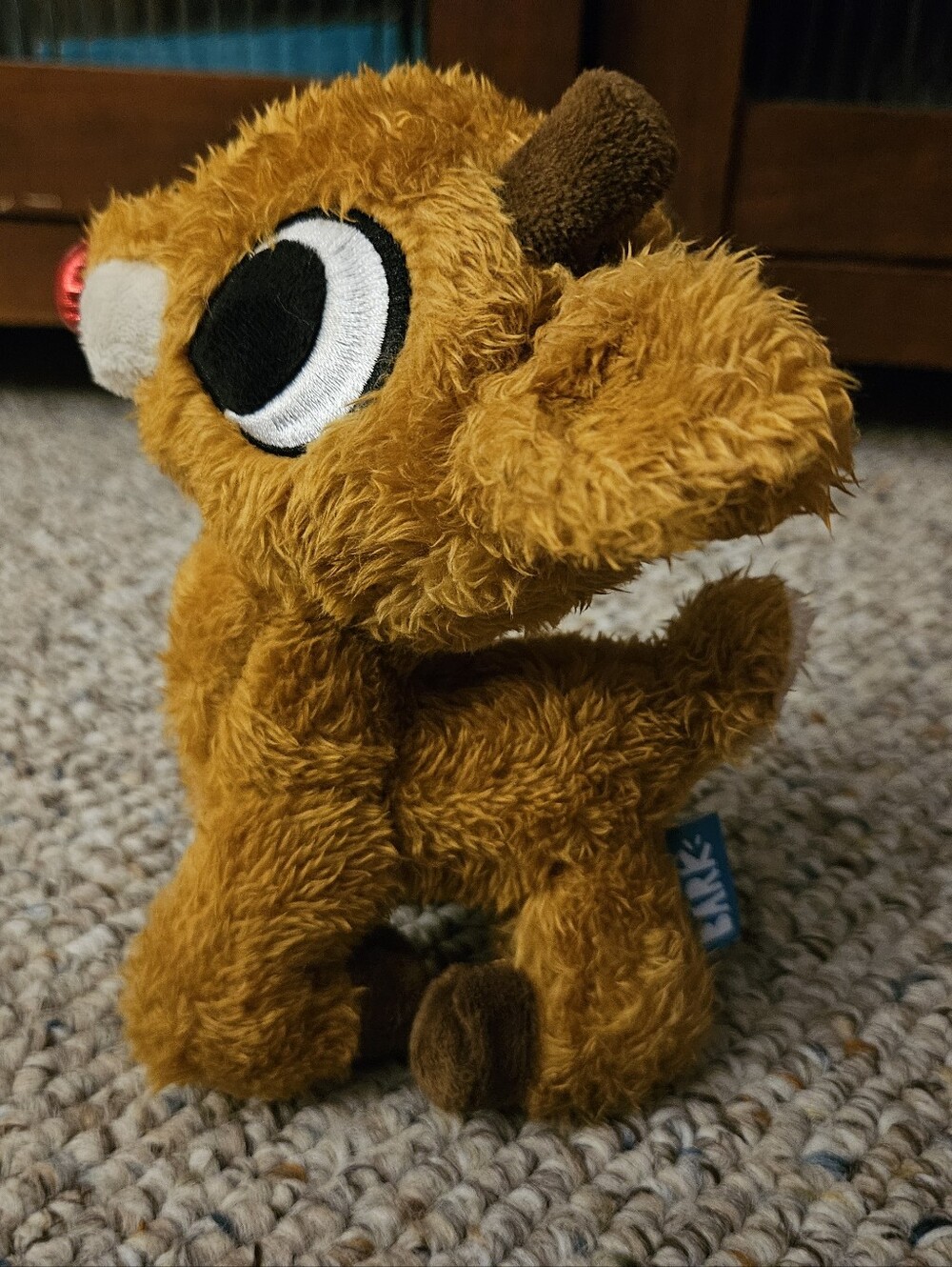 Bark Rudolph The Red Nosed Reindeer Dog Toy - Picture 3 of 7